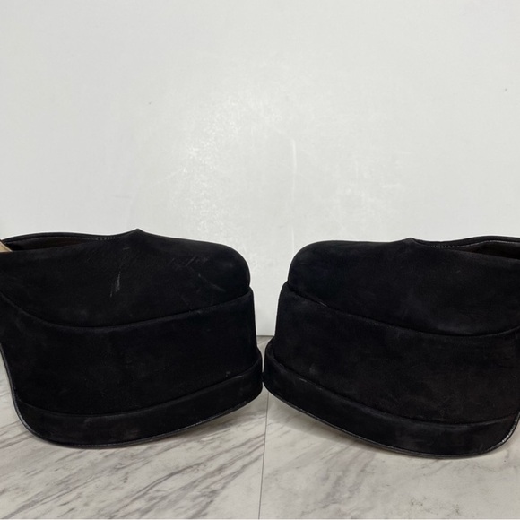 Schutz Luan Black Platform Pump, soft nubuck, 8 1/2 B - Picture 7 of 14